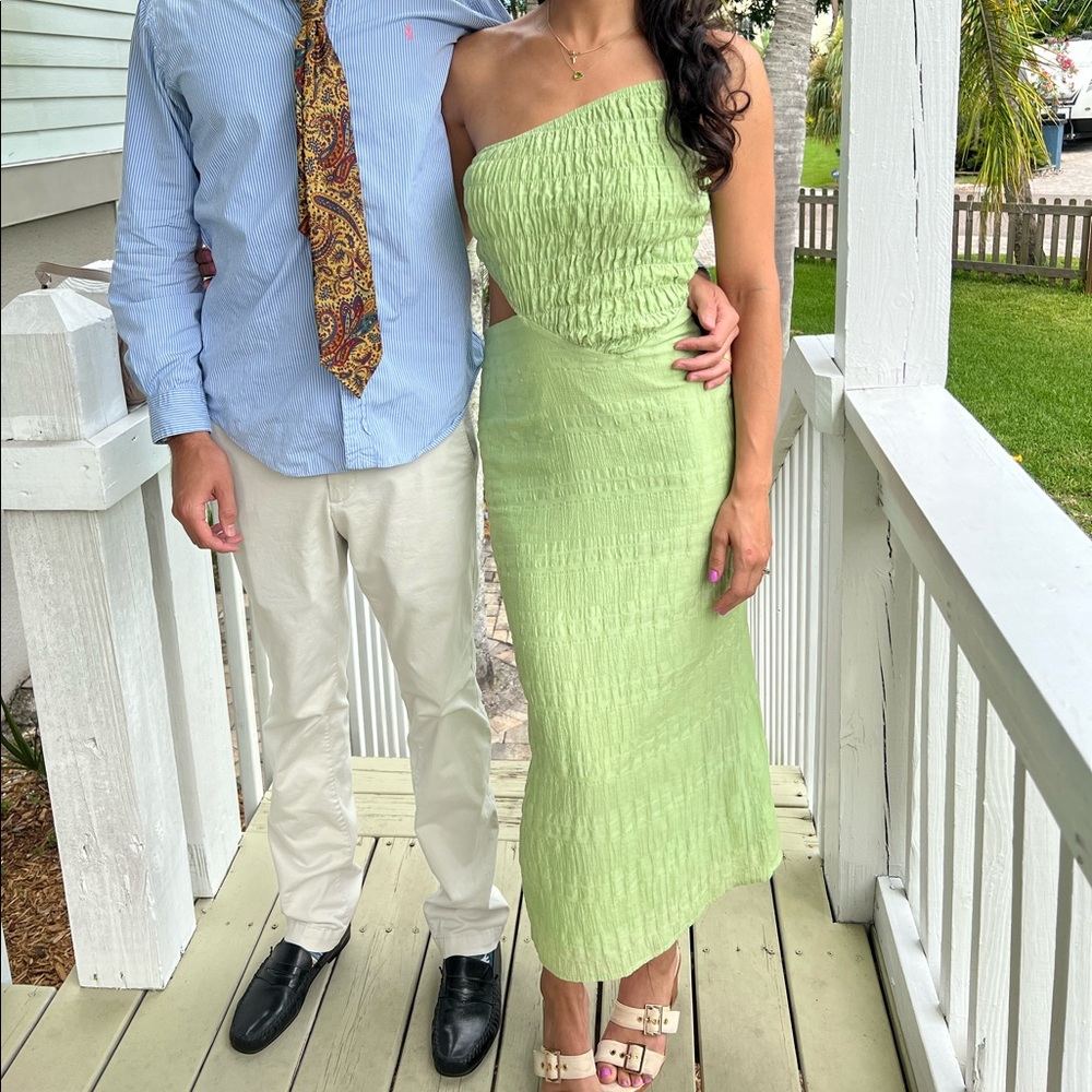 Sabo skirt asymmetric midi dress *hand-dyed* 💚